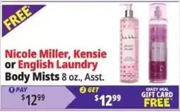 Ocean State Job Lot Nicole Miller, Kensie or English Laundry Body Mists offer