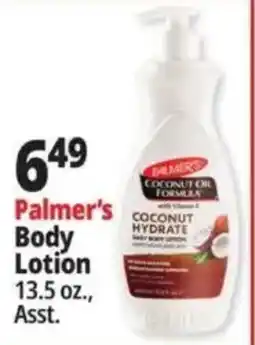 Ocean State Job Lot Palmer's body lotion offer