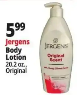 Ocean State Job Lot Jergens body lotion offer