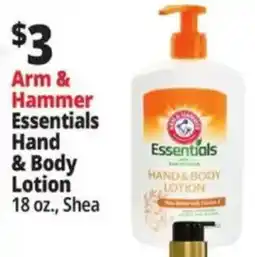 Ocean State Job Lot Arm & Hammer Essentials Hand & Body Lotion offer