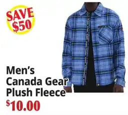 Ocean State Job Lot Men's canada gear plush fleece offer