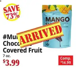 Ocean State Job Lot Hashtag mango slices dipped in dark chocolate offer