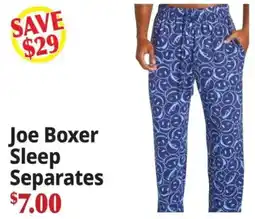 Ocean State Job Lot Joe boxer sleep separates offer