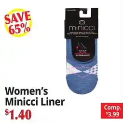 Ocean State Job Lot Women's minicci liner offer