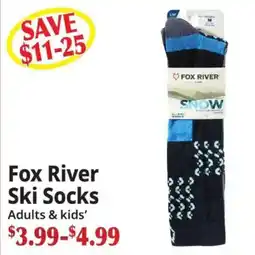 Ocean State Job Lot Fox River Ski Socks offer
