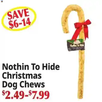 Ocean State Job Lot Nothin To Hide Christmas Dog Chews offer