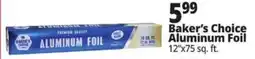 Ocean State Job Lot Baker's Choice aluminum foil offer