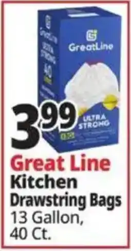 Ocean State Job Lot Great Line kitchen drawstring bags offer