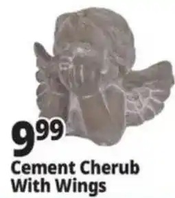 Ocean State Job Lot Cement Cherub With Wings offer