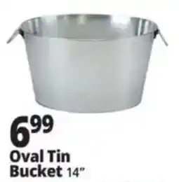 Ocean State Job Lot Oval Tin Bucket offer