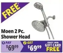Ocean State Job Lot Moen 2 Pc. Shower Head offer