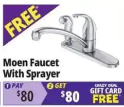 Ocean State Job Lot Moen Faucet With Sprayer offer