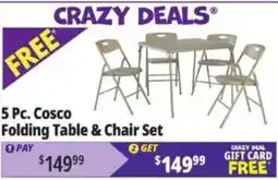 Ocean State Job Lot Cosco folding table & chair set offer