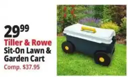 Ocean State Job Lot Tiller & Rowe Sit-On Lawn & Garden Cart offer