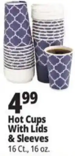 Ocean State Job Lot Hot Cups With Lids & Sleeves offer