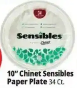 Ocean State Job Lot Sensibles 10" Chinet Paper Plate offer