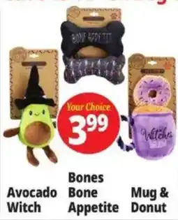 Ocean State Job Lot Your Choice Avocado Witch, Bones Bone Appetite, Mug & Donut offer