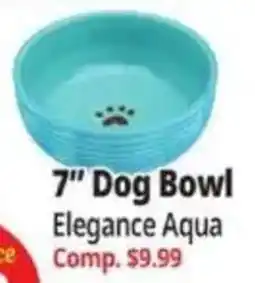 Ocean State Job Lot Elegance Aqua 7" Dog Bowl offer