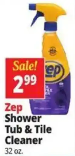 Ocean State Job Lot Zep Shower Tub & Tile Cleaner offer
