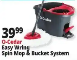 Ocean State Job Lot O-Cedar Easy Wring Spin Mop & Bucket System offer