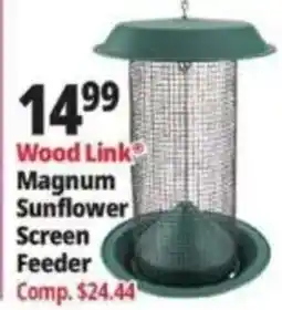 Ocean State Job Lot Wood Link Magnum Sunflower Screen Feeder offer