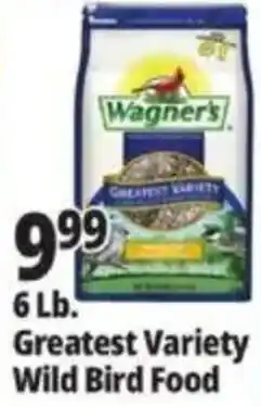 Ocean State Job Lot Wagner's greatest variety wild bird food offer