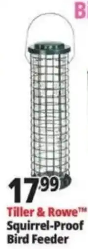 Ocean State Job Lot Tiller & Rowe Squirrel-Proof Bird Feeder offer