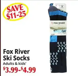 Ocean State Job Lot Fox River Ski Socks offer
