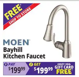 Ocean State Job Lot MOEN Bayhill Kitchen Faucet offer