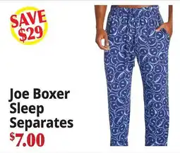 Ocean State Job Lot Joe Boxer Sleep Separates offer