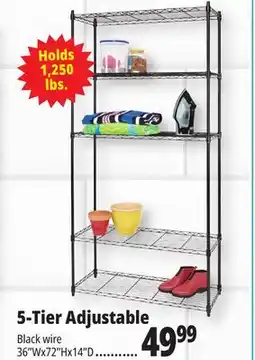 Ocean State Job Lot 5-Tier Household Wire Shelving offer