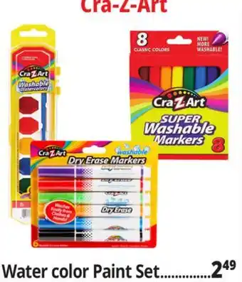 Ocean State Job Lot Cra-Z-Art Water color Paint Set offer
