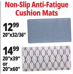 Ocean State Job Lot Non-Slip Anti-Fatigue Cushion Mats offer