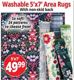 Ocean State Job Lot Washable 5'x7' Area Rugs offer
