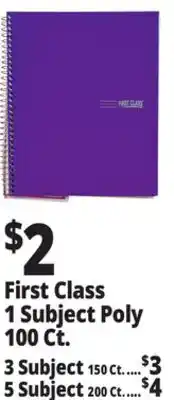 Ocean State Job Lot First Class 1 Subject Poly 100 Ct offer