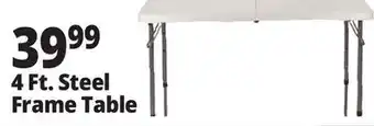 Ocean State Job Lot Enduro 4' Steel Frame Folding Table offer