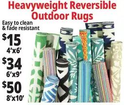 Ocean State Job Lot Heavyweight Reversible Outdoor Rugs offer