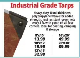 Ocean State Job Lot Industrial Grade Tarps offer