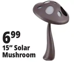 Ocean State Job Lot Outdoor Living Accents Solar LED Mushroom Light 15 offer