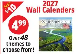 Ocean State Job Lot 2027 Wall Calendars offer