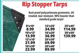 Ocean State Job Lot Rip Stopper Tarps offer