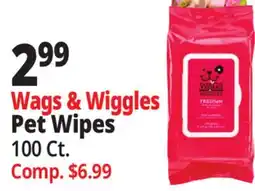 Ocean State Job Lot Wags & Wiggles Pet Wipes offer