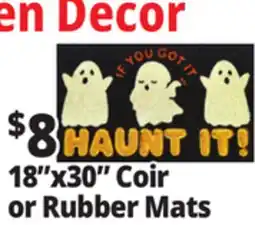 Ocean State Job Lot 18x30 Coir or Rubber Mats offer
