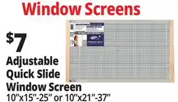 Ocean State Job Lot Adjustable Quick Slide Window Screen offer