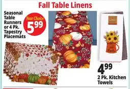 Ocean State Job Lot Fall Table Linens offer