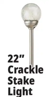 Ocean State Job Lot Solar Crackle LED Garden Stake 22 offer