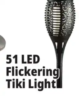 Ocean State Job Lot Outdoor Living Accents Solar 51 LED Tiki Light with Flickering Flame offer