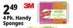 Ocean State Job Lot Scotch-Brite Ocelo Multi-Purpose 3M Sponges 4 Count offer