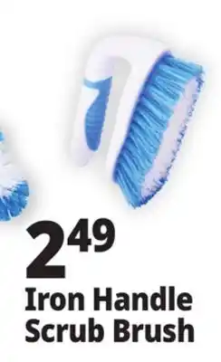 Ocean State Job Lot Gleam Iron Handle Scrub Brush offer