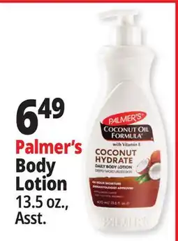 Ocean State Job Lot Palmer's Coconut Hydrate Daily Body Lotion 13.5 fl oz offer
